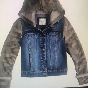 Mudd denim jacket with camouflage